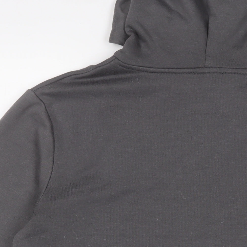 Boohoo Mens Grey Cotton Pullover Hoodie Size M