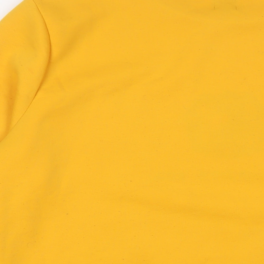 River Island Mens Yellow Cotton Pullover Sweatshirt Size L