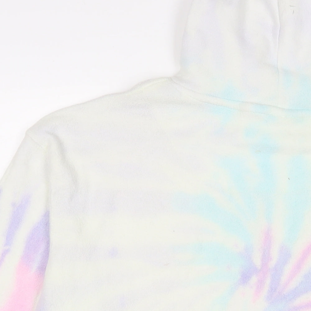 colortone Womens Multicoloured Geometric Polyester Pullover Hoodie Size M Pullover
