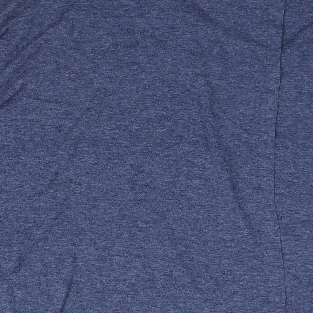NEXT Womens Blue Viscose Basic Blouse Size 12 V-Neck