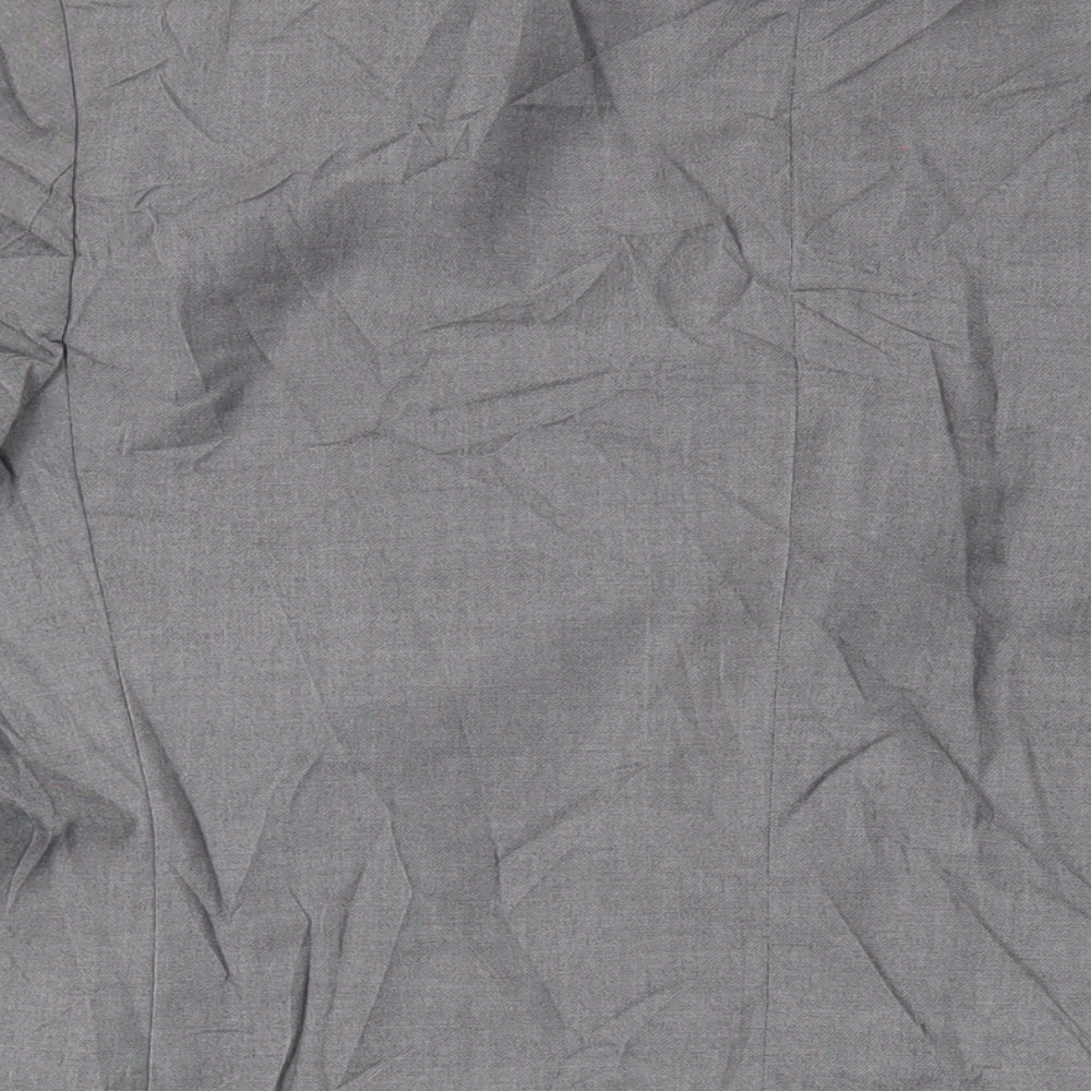 Burton Mens Grey Polyester Jacket Suit Jacket Size 40 Regular