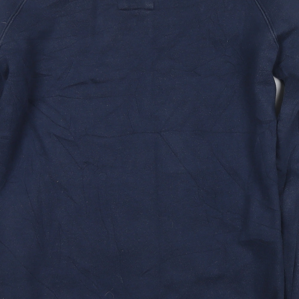 River Island Womens Blue Cotton Pullover Sweatshirt Size 10 Pullover