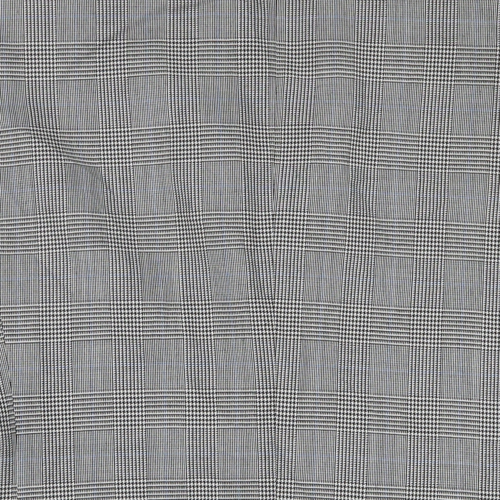 Skopes Mens Grey Plaid Wool Jacket Suit Jacket Size 44 Regular