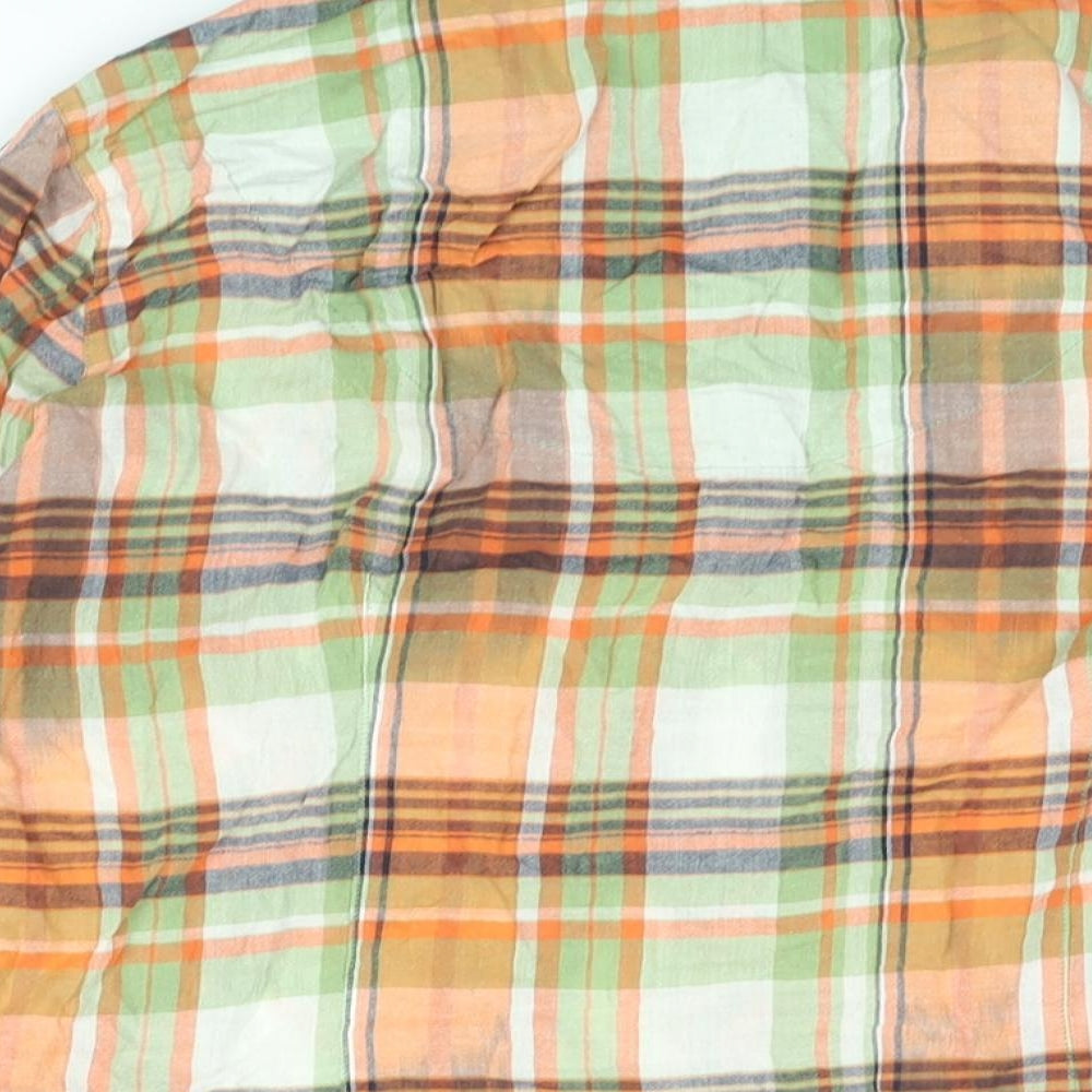 Per Una Womens Multicoloured Check Cotton Basic Button-Up Size 12 Collared