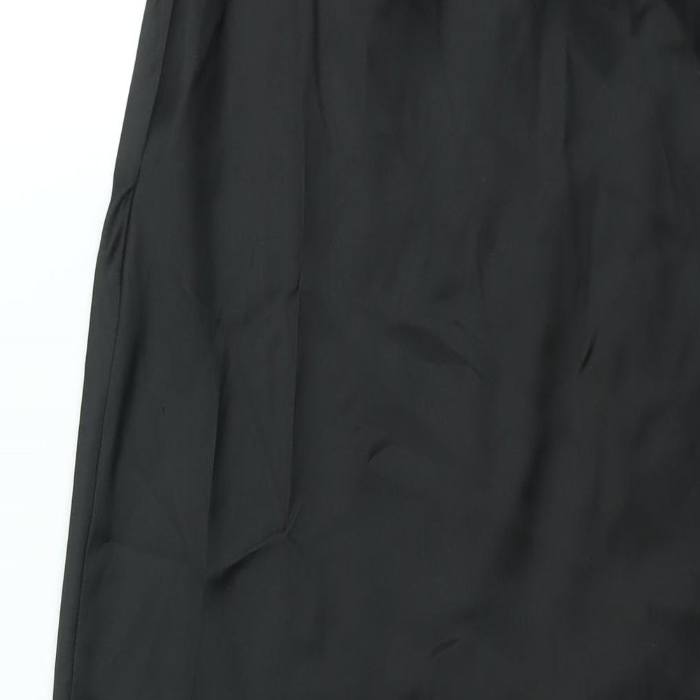 Zara Womens Black Polyester Shift Size M Sweetheart Zip - Drawstring Detail Corset Bodice