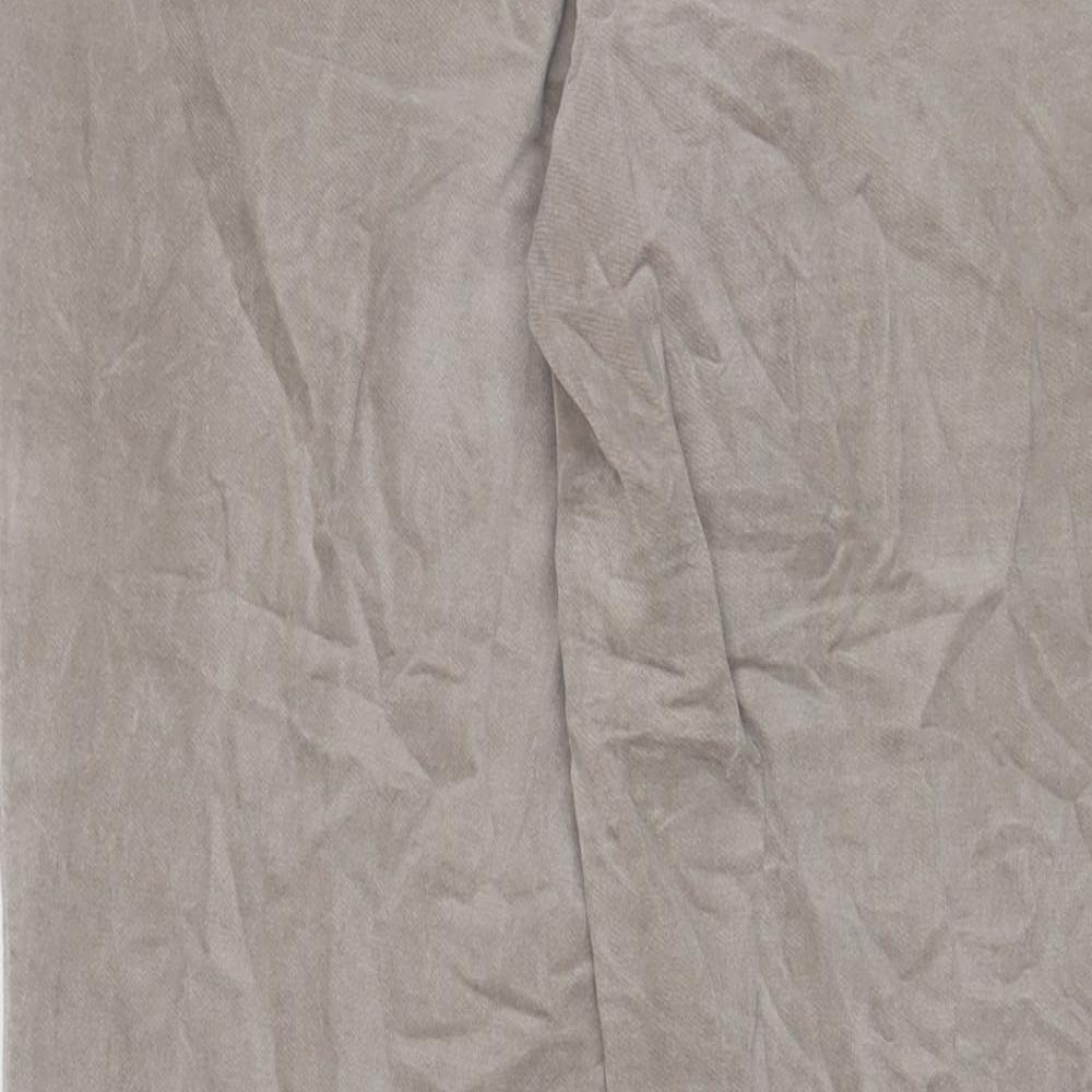 Gerry Weber Womens Grey Cotton Trousers Size 36 L31 in Regular Zip