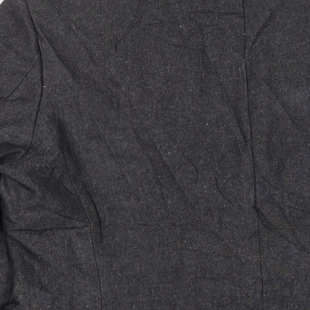 H&M Mens Grey Polyester Jacket Suit Jacket Size 40 Regular