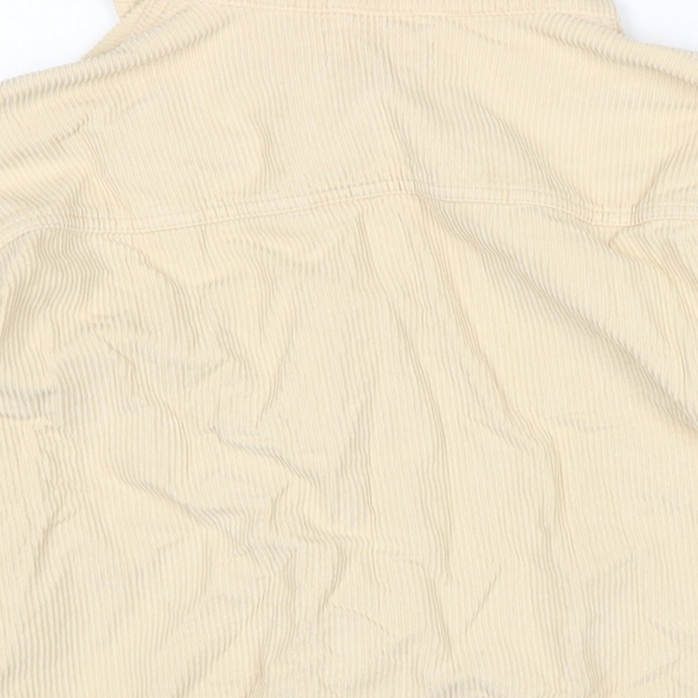 Topshop Womens Ivory Jacket Size M Button