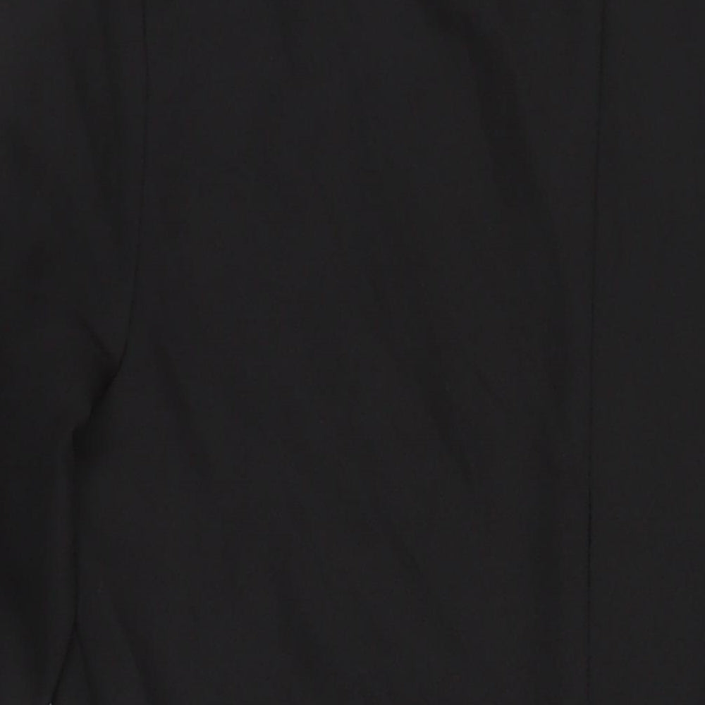 ASOS Womens Black Polyester A-Line Size 8 Roll Neck - Embroidered Detail