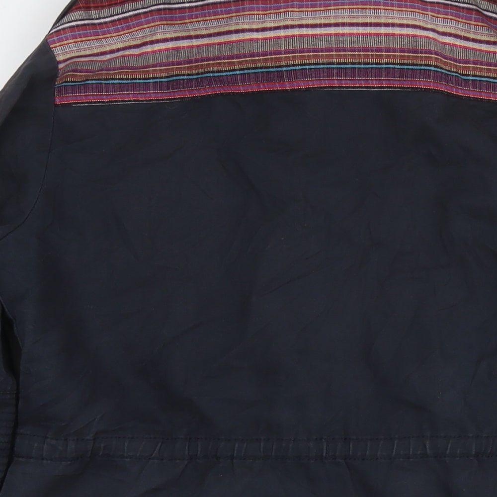 New Look Womens Black Parka Jacket Size 14 Zip