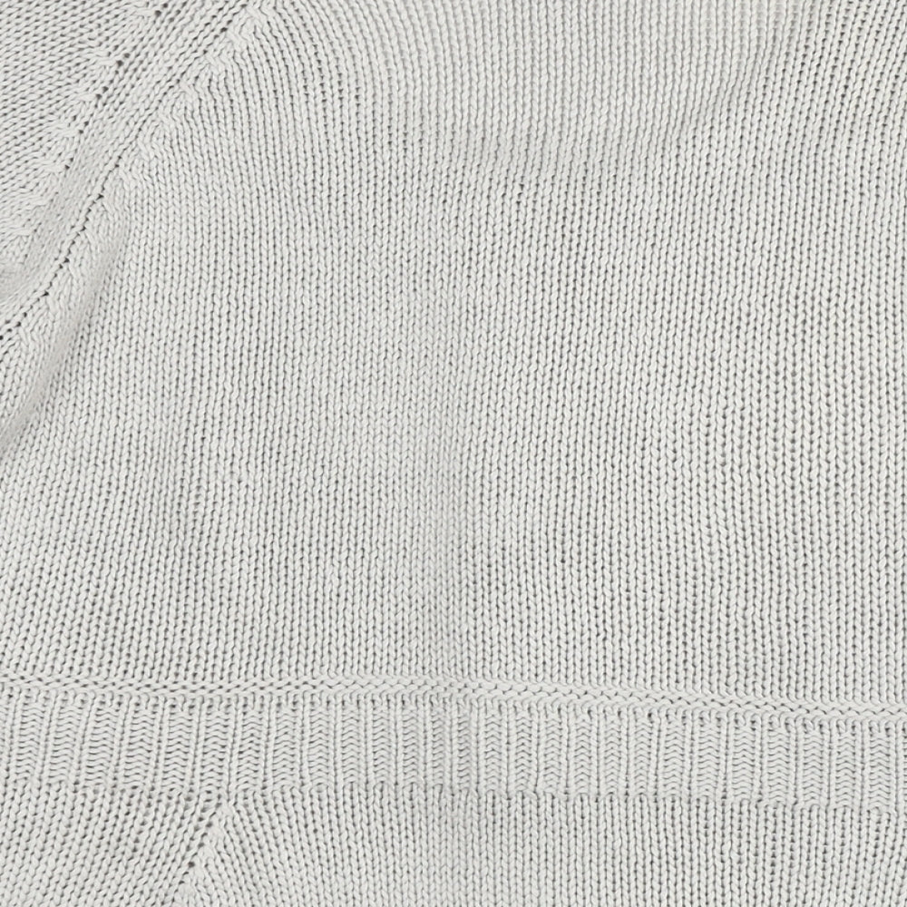 Marks & Spencer Womens Grey Round Neck Acrylic Cardigan Jumper Size 20