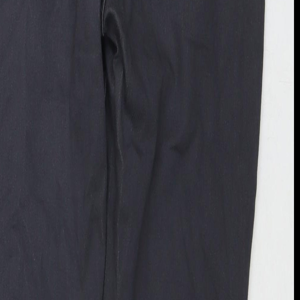 Marks & Spencer Womens Grey Cotton Skinny Jeans Size 16 L30 in Regular Zip