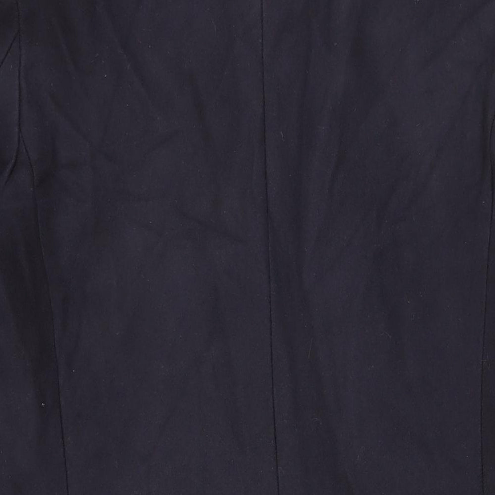 EL GANSO Mens Blue Overcoat Coat Size M Button