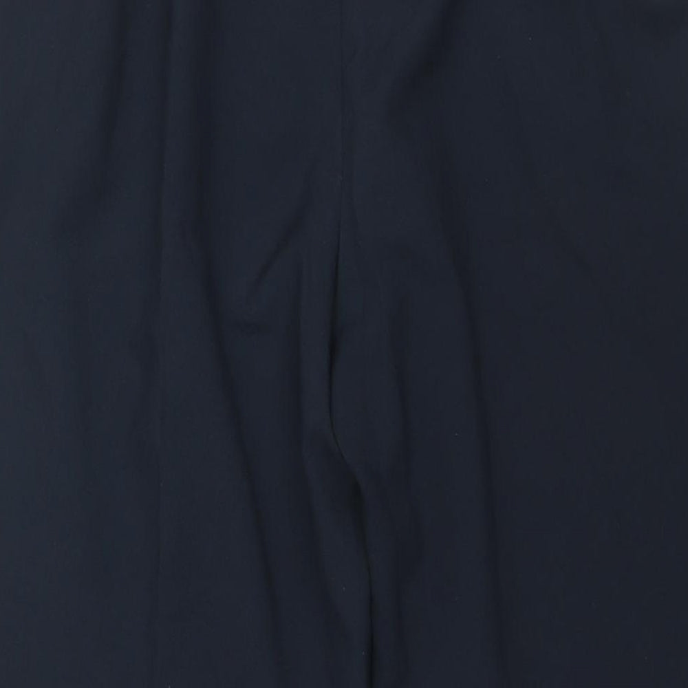 Bonmarché Womens Blue Polyester Trousers Size 12 L27 in Regular