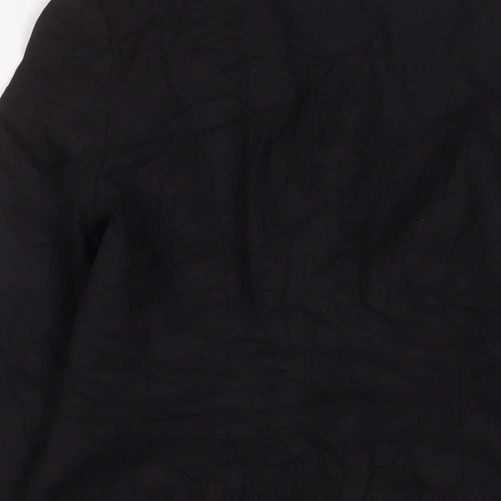 NEXT Womens Black Jacket Blazer Size 8 Button