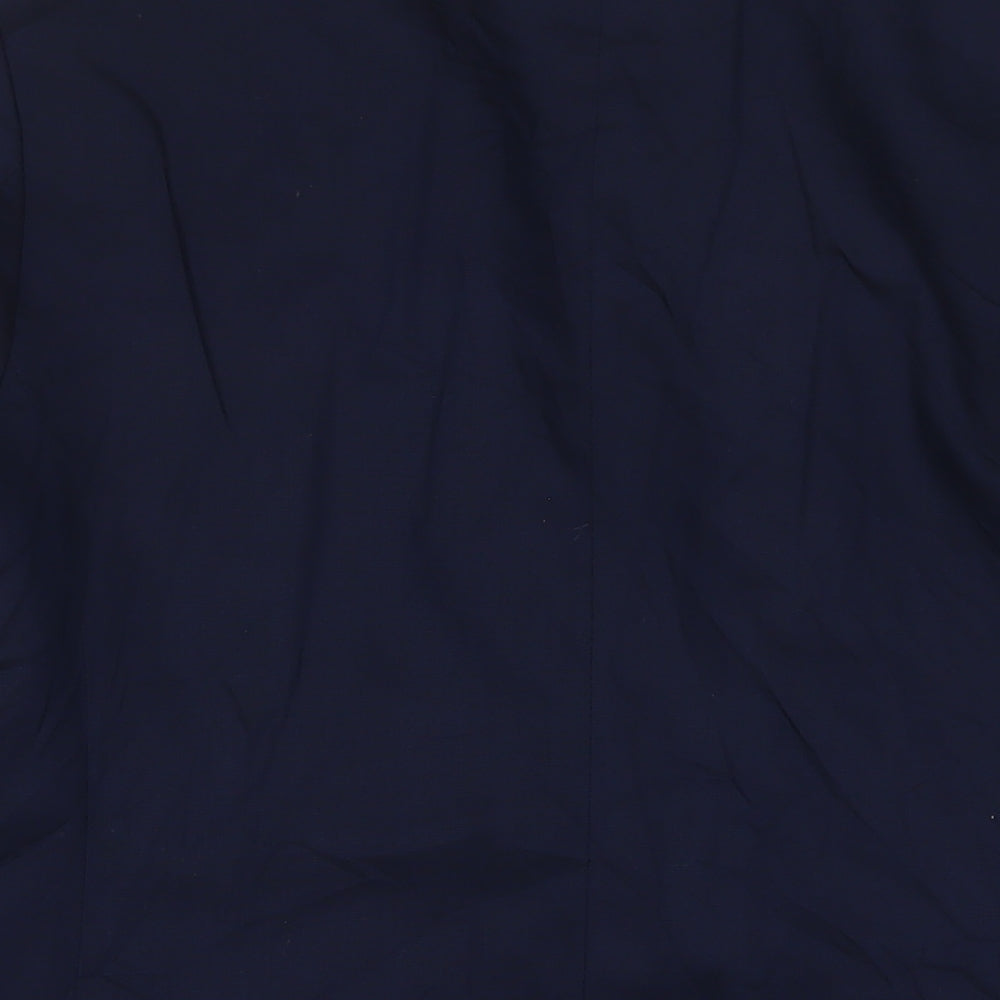 Zara Mens Blue Polyester Jacket Suit Jacket Size 42 Regular
