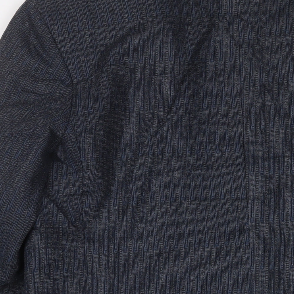 Bruce Corman Mens Blue Wool Jacket Suit Jacket Size 40 Regular