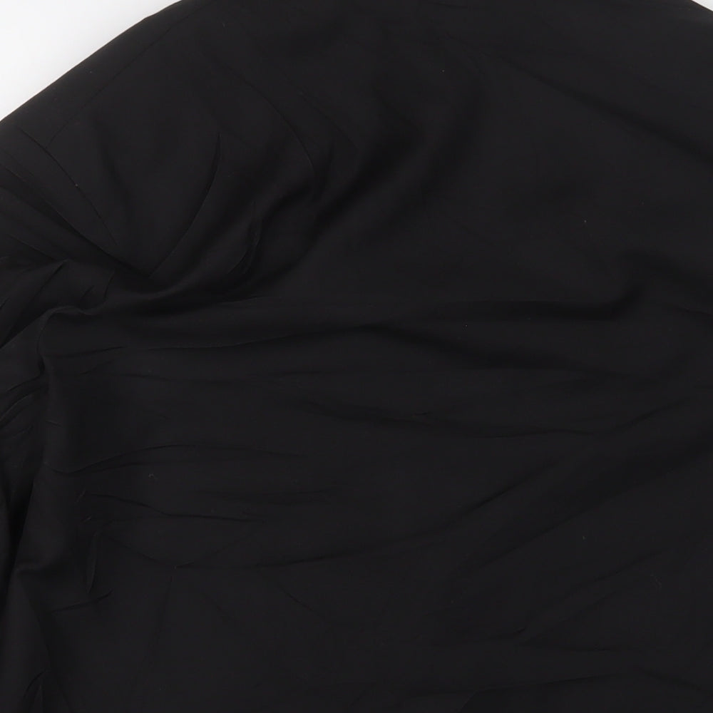 nasty ga Womens Black Jacket Blazer Size 10 Button