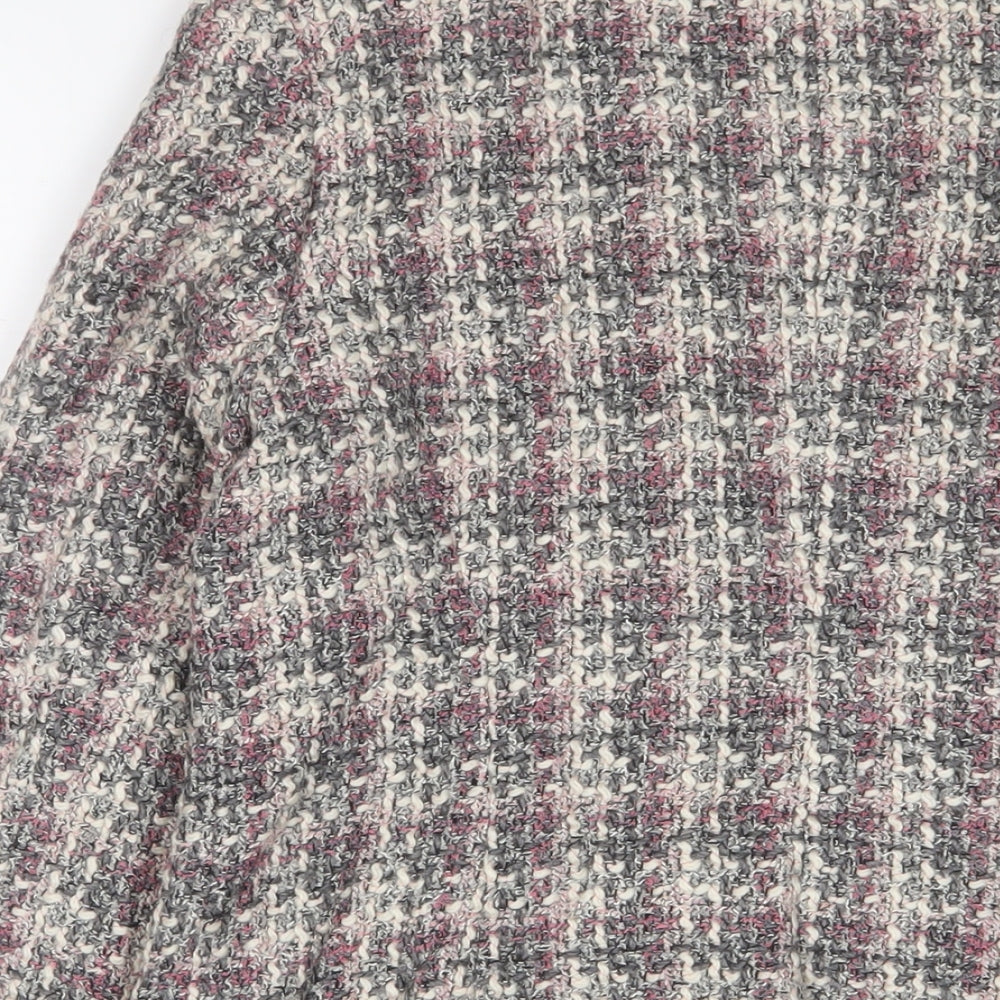 Marks & Spencer Womens Pink Jacket Size 12 Hook & Eye