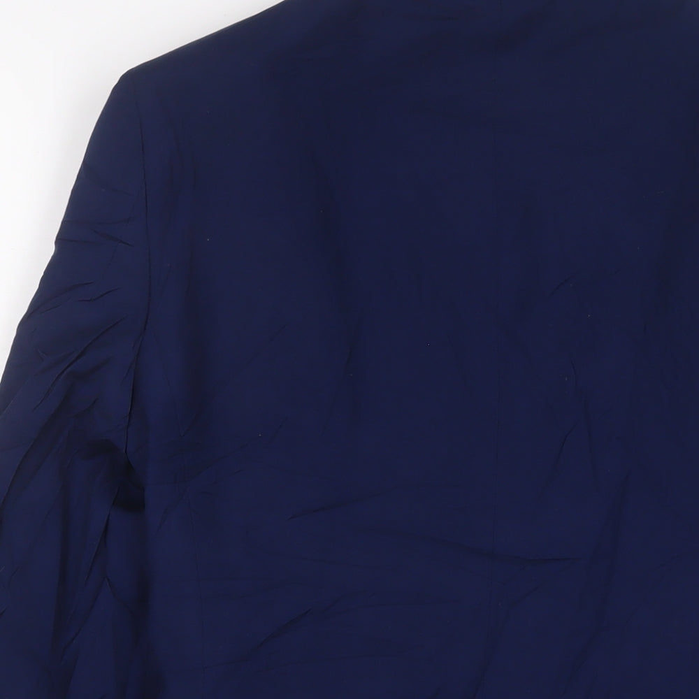 NEXT Mens Blue Polyester Jacket Suit Jacket Size 34 Regular