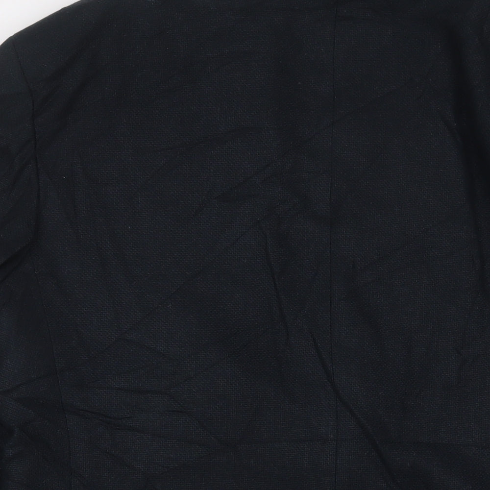 ROY ROBSON Mens Blue Wool Jacket Suit Jacket Size 42 Regular