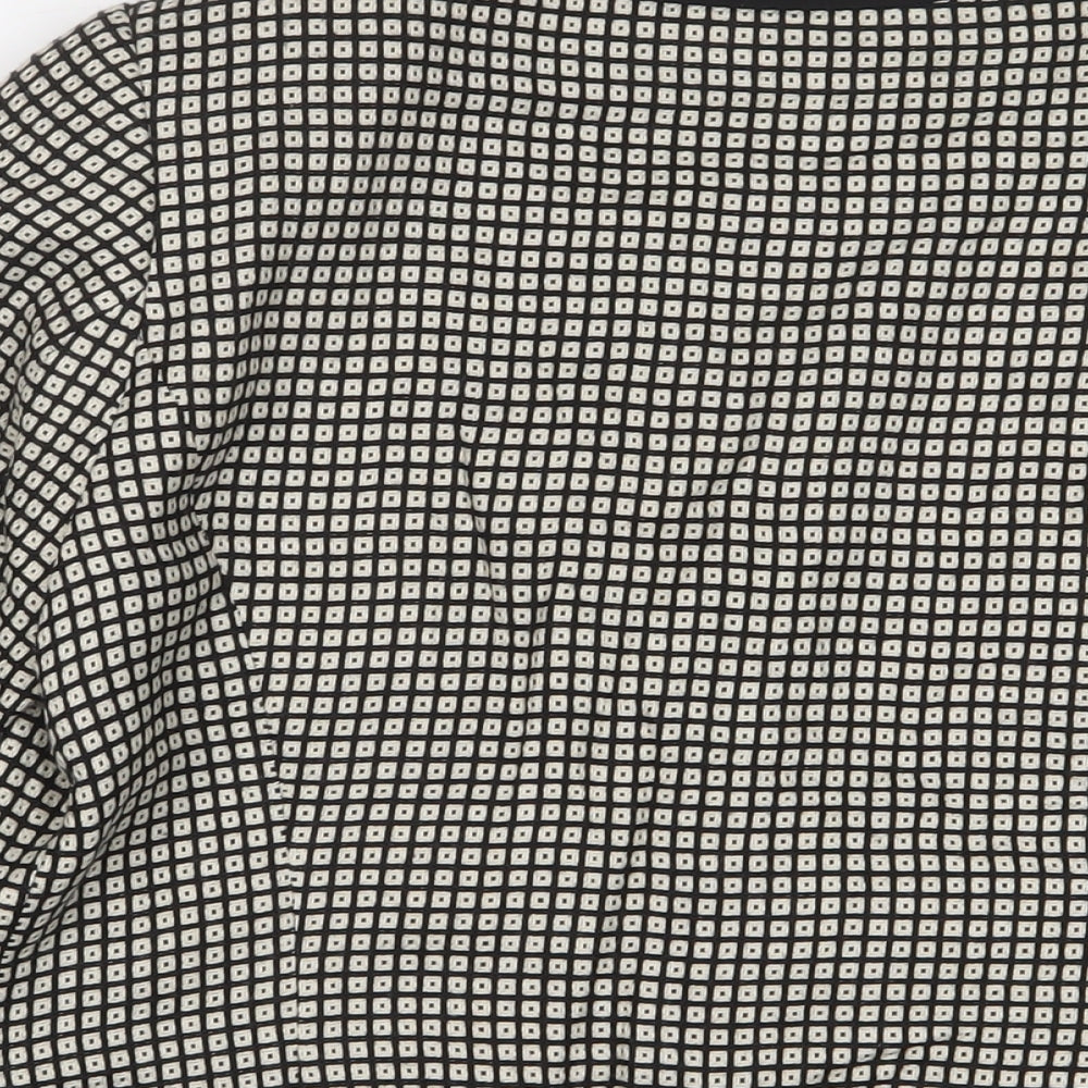 Marks & Spencer Womens Ivory Geometric Jacket Size 12 - Open