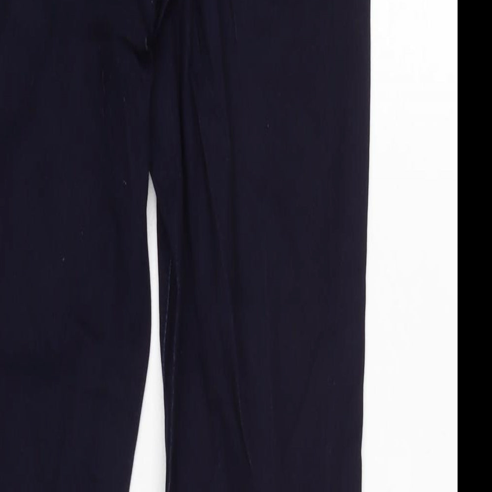 Marks & Spencer Womens Blue Cotton Blend Skinny Jeans Size 10 L28 in Regular Zip