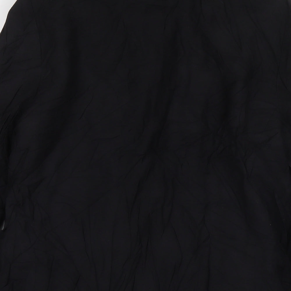 New Look Womens Black Jacket Blazer Size 10 Button