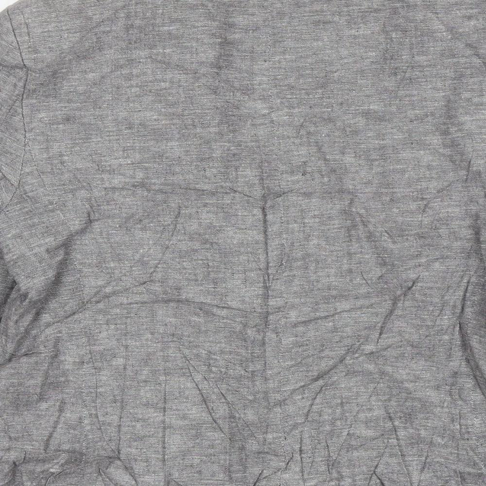 Marks & Spencer Womens Grey Jacket Blazer Size 12 Buckle