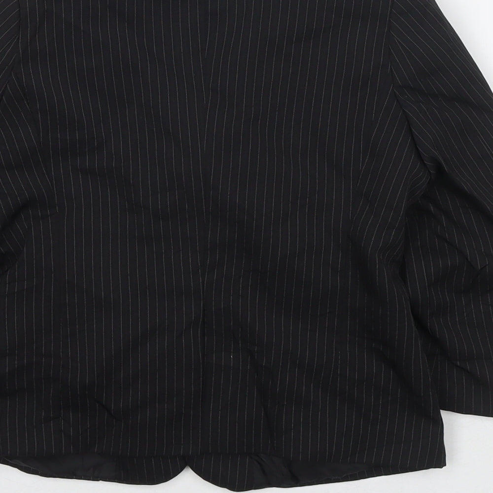 Duck & Dodge Boys Black Jacket Blazer Size 4 Years Button