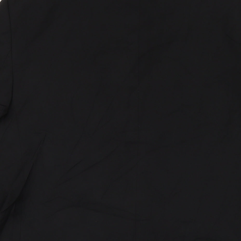 Marks & Spencer Mens Black Polyester Jacket Suit Jacket Size 42 Regular