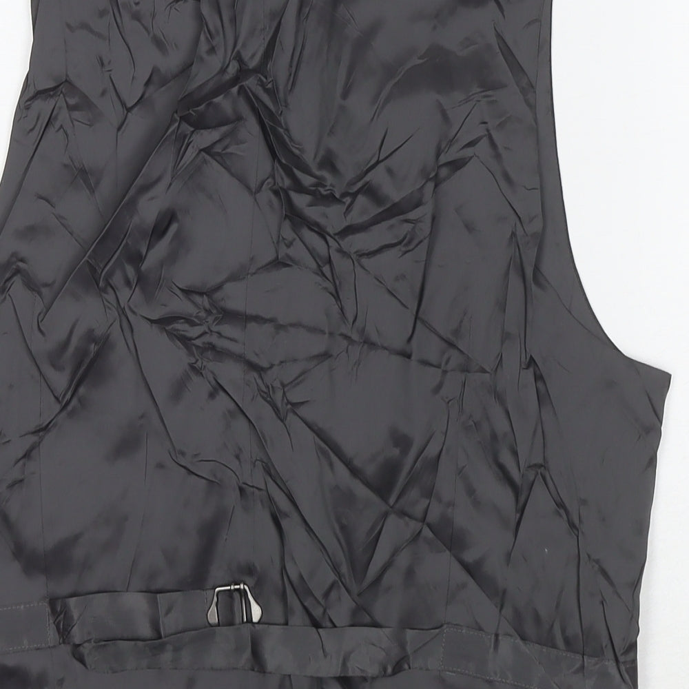 Marks & Spencer Mens Grey Wool Jacket Suit Waistcoat Size S Regular