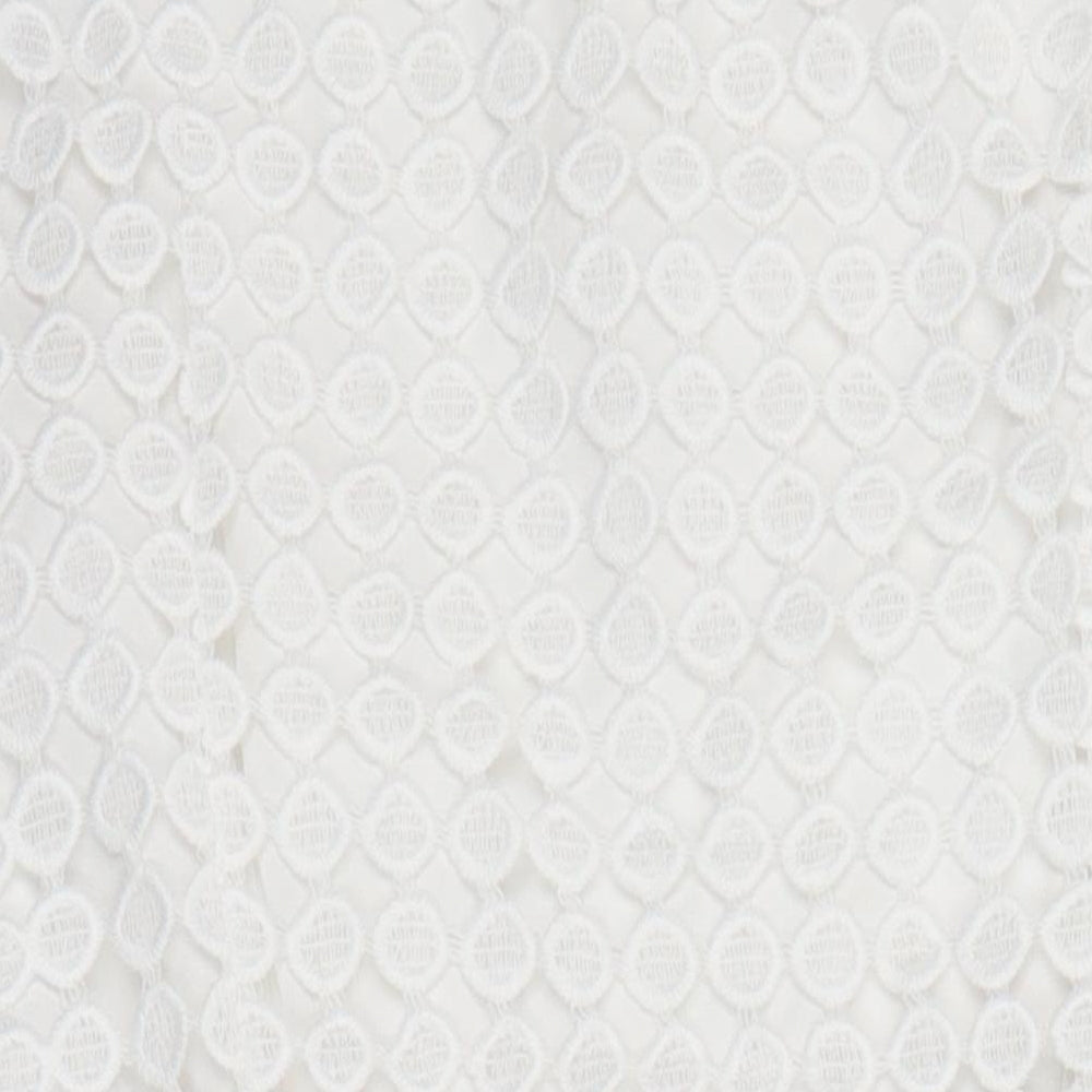 Voluez Vous Womens White Polyester A-Line Size M Round Neck