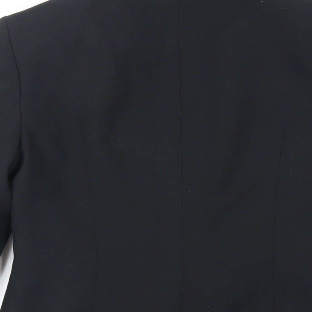 New Look Womens Black Jacket Blazer Size 10 Button