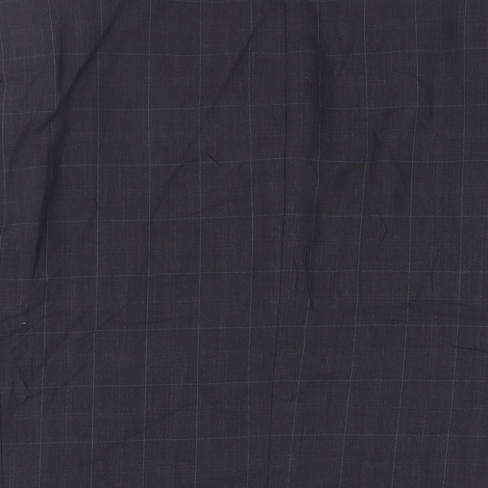 Marks & Spencer Mens Grey Check Wool Jacket Suit Jacket Size 40 Regular