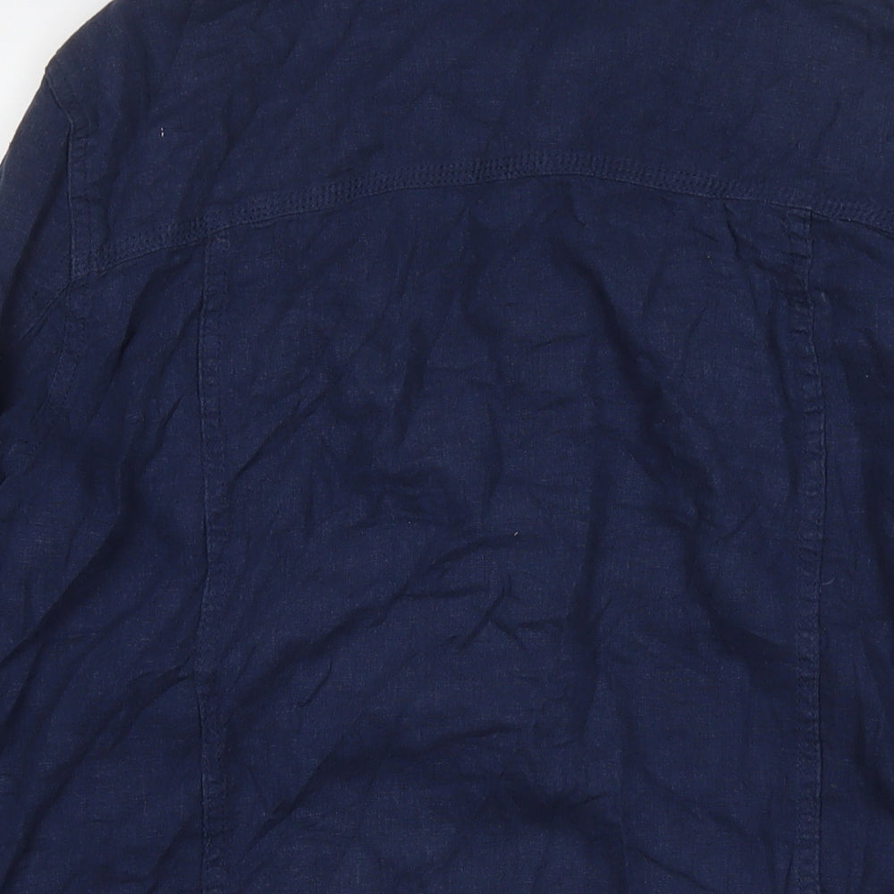 Next Womens Blue Jacket Size 12 Button