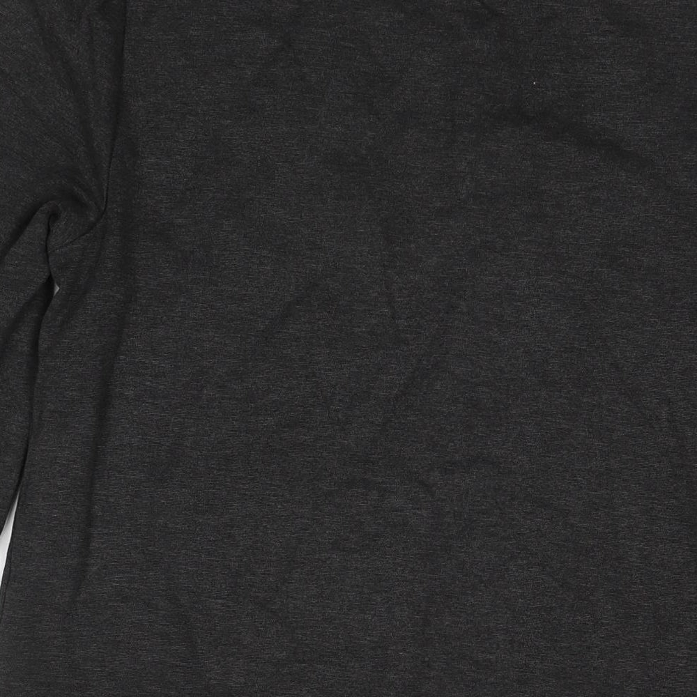 New Look Womens Grey Polyester A-Line Size 14 Round Neck Pullover