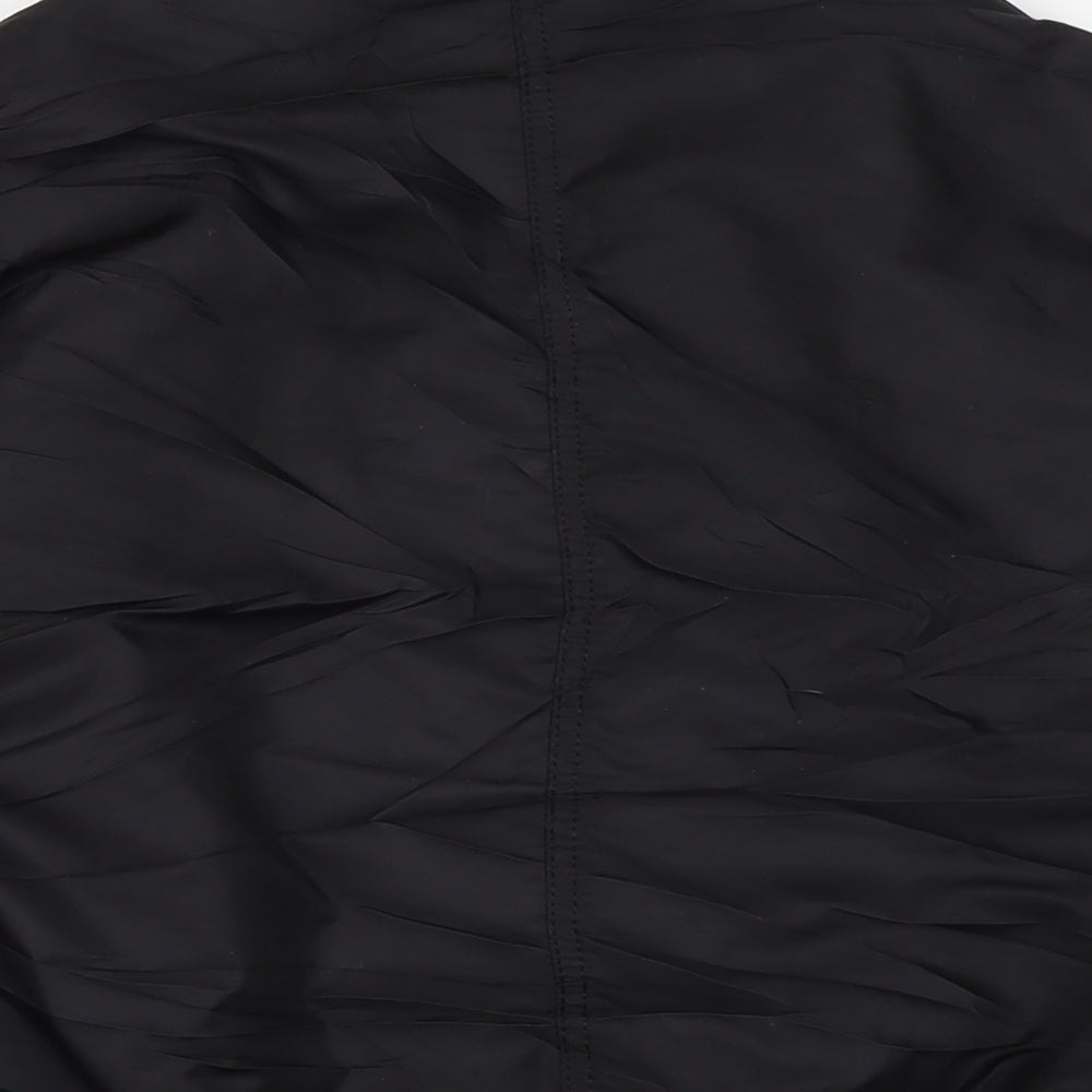 Topshop Womens Black Bomber Jacket Jacket Size 6 Zip