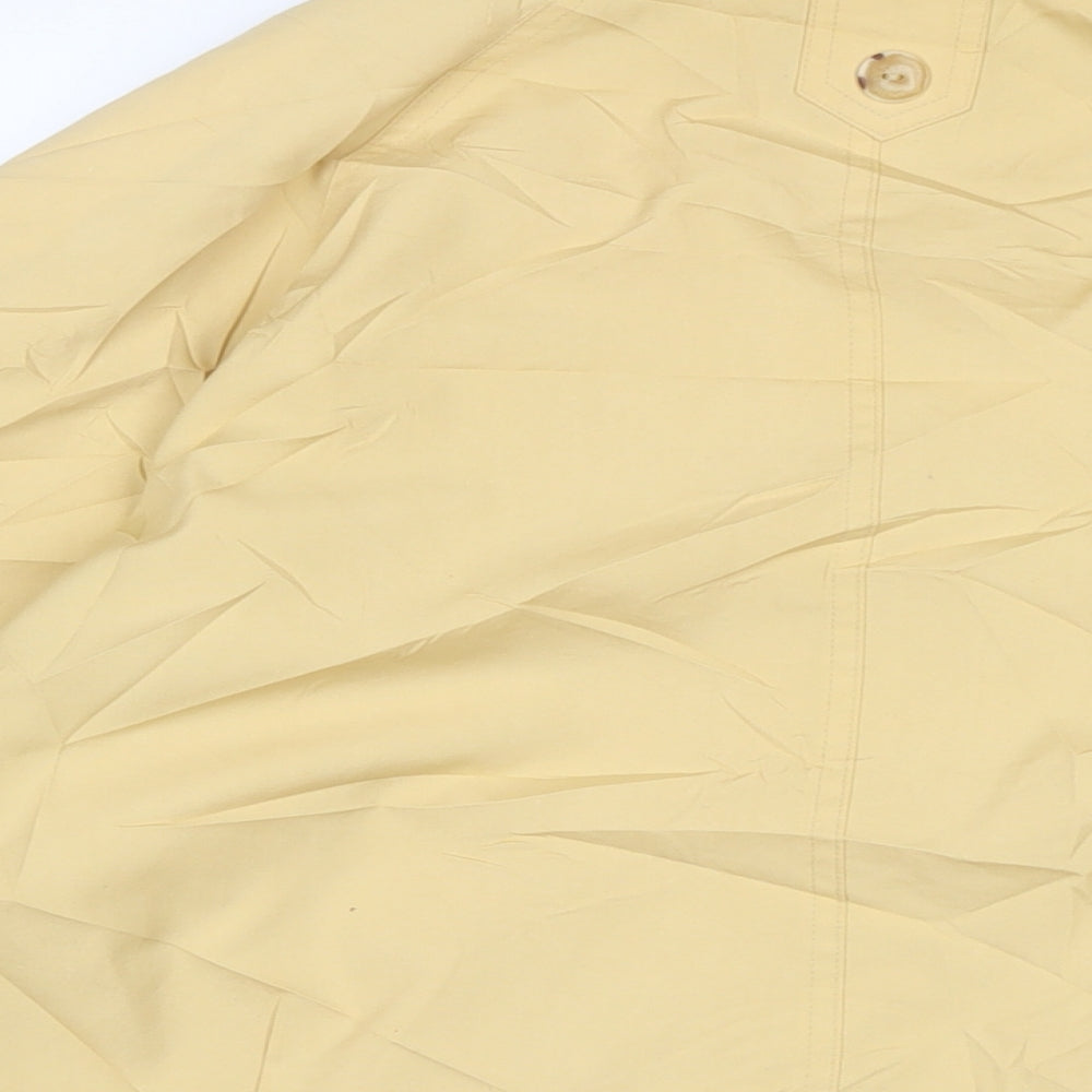 BHS Womens Yellow Anorak Coat Size 12 Zip
