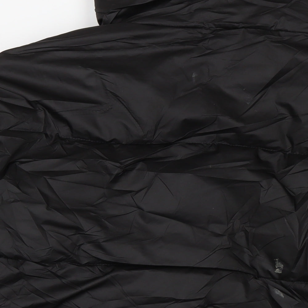 H&M Mens Black Puffer Jacket Jacket Size M Zip