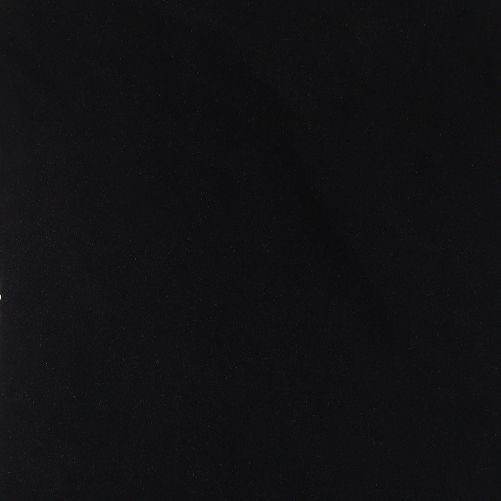 Marks & Spencer Womens Black Polyamide Basic Blouse Size 24 V-Neck