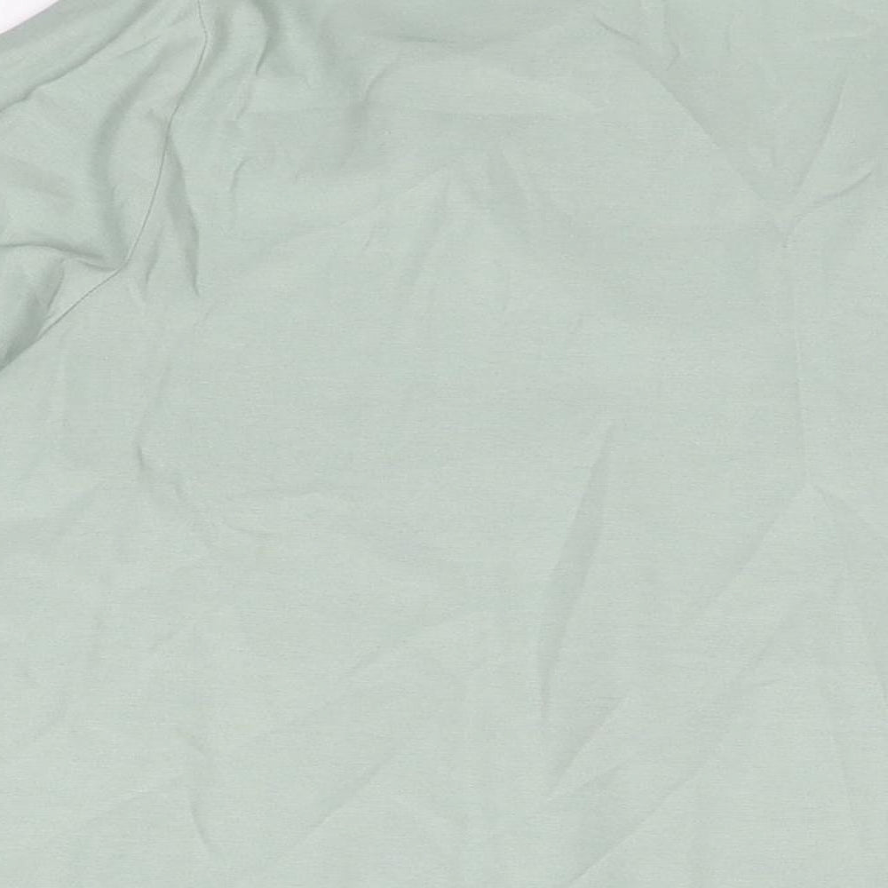 essence Womens Green Viscose Basic Button-Up Size 20 Collared
