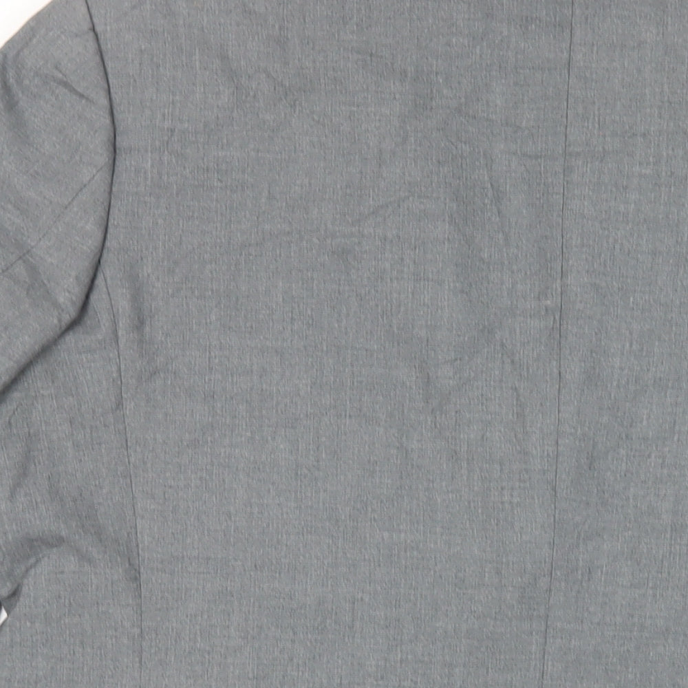Occasions Mens Grey Polyester Jacket Suit Jacket Size 44 Regular