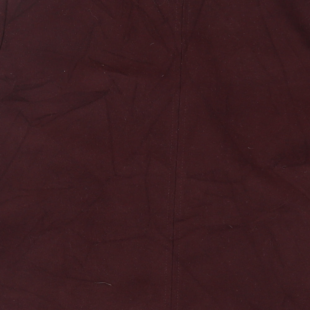 Topshop Womens Purple Overcoat Coat Size 12 Snap