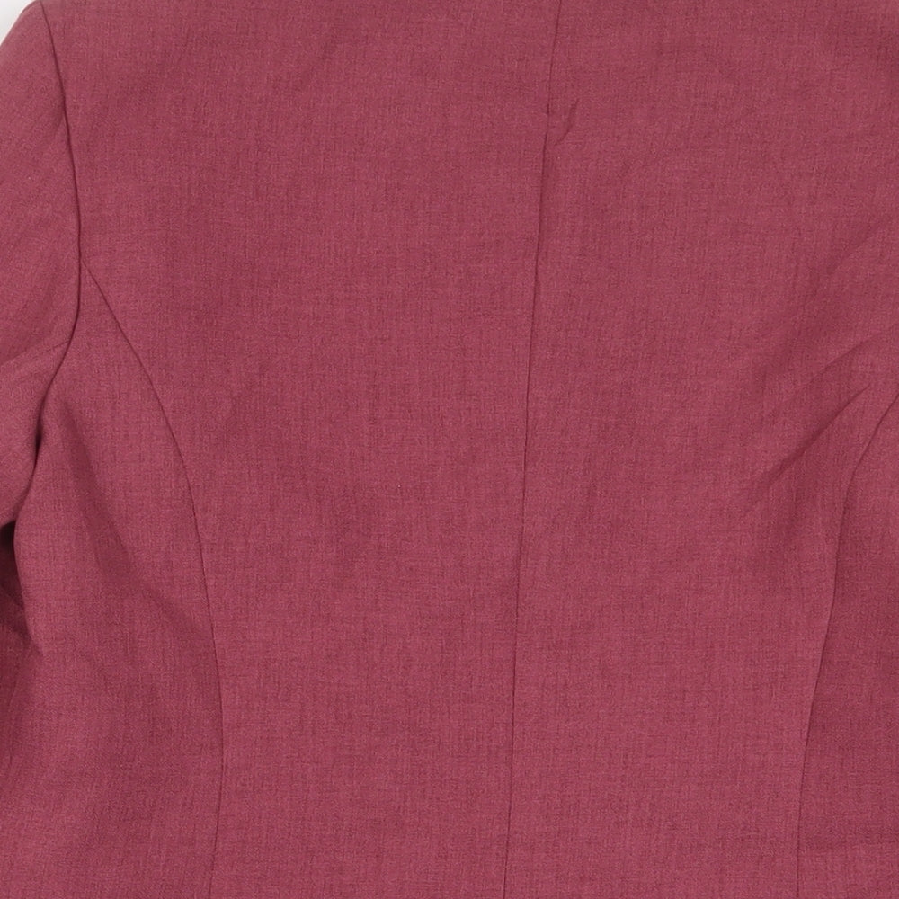 Debenhams Womens Pink Jacket Blazer Size 12 Button