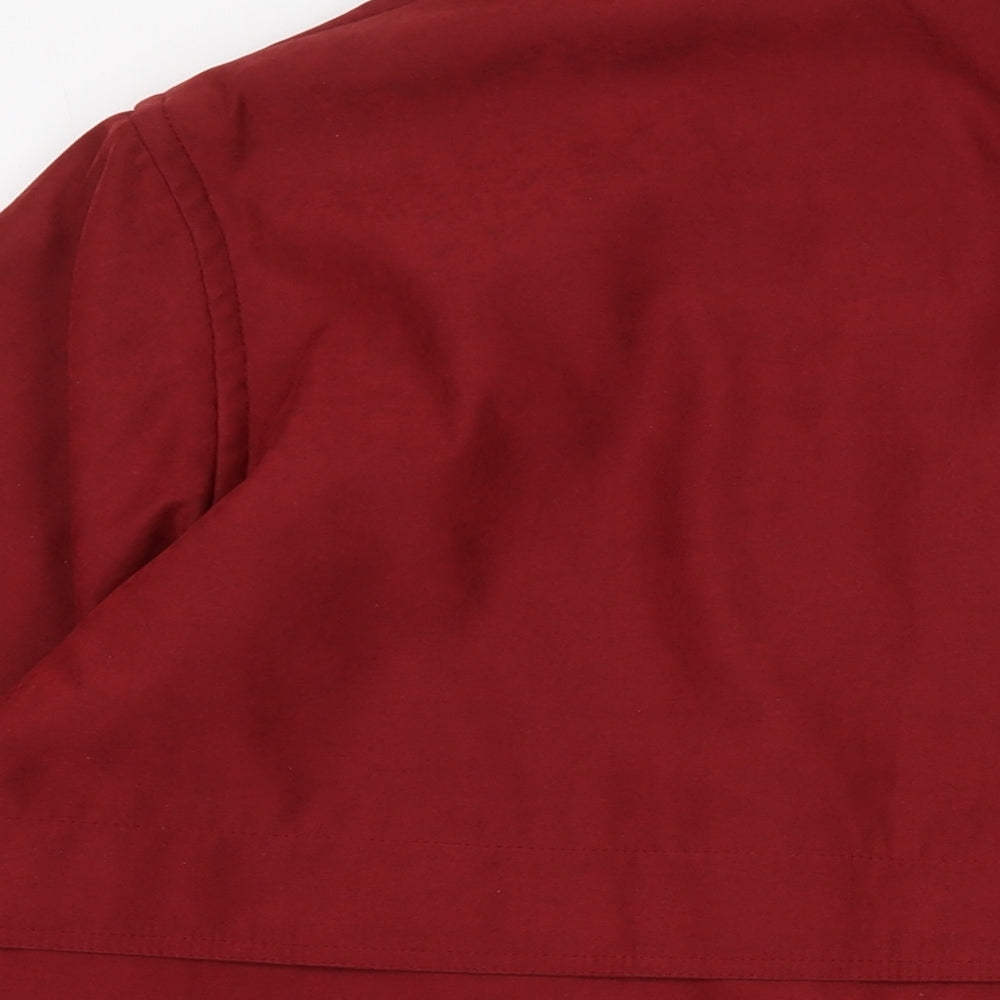 BHS Womens Red Overcoat Coat Size 20 Zip
