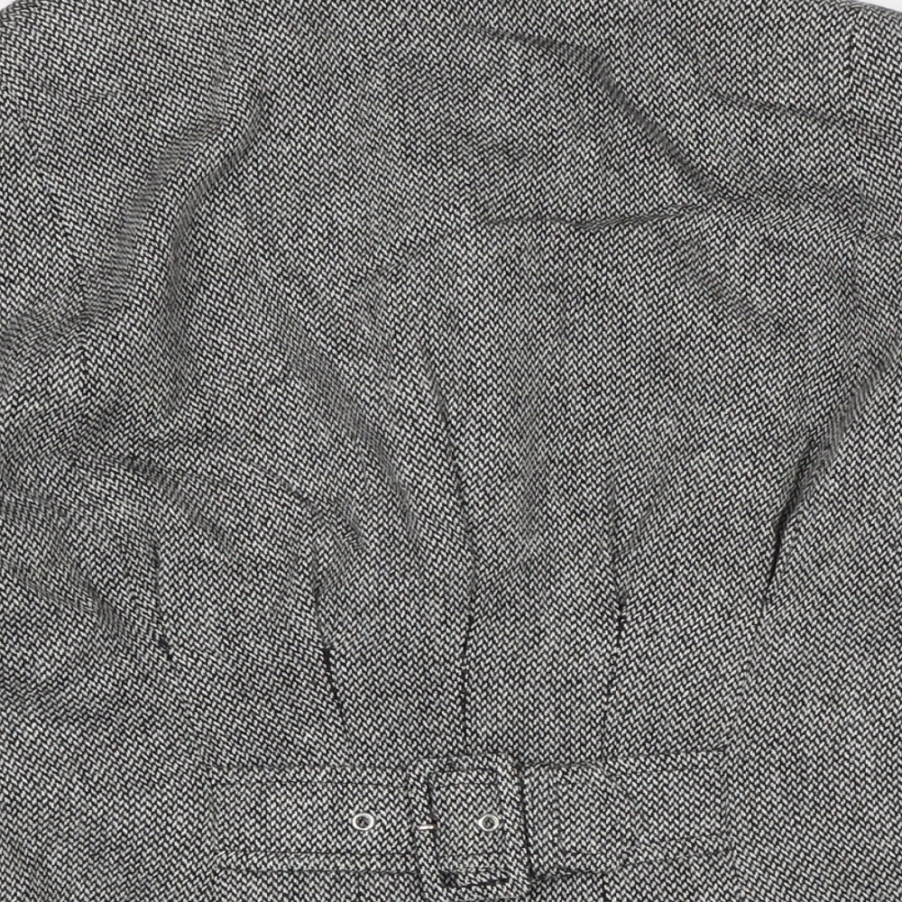 Together Womens Black Jacket Size 12 Button