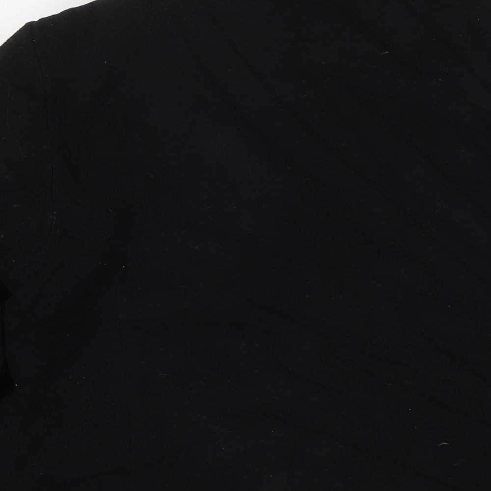 Dorothy Perkins Womens Black Overcoat Coat Size 14 Zip