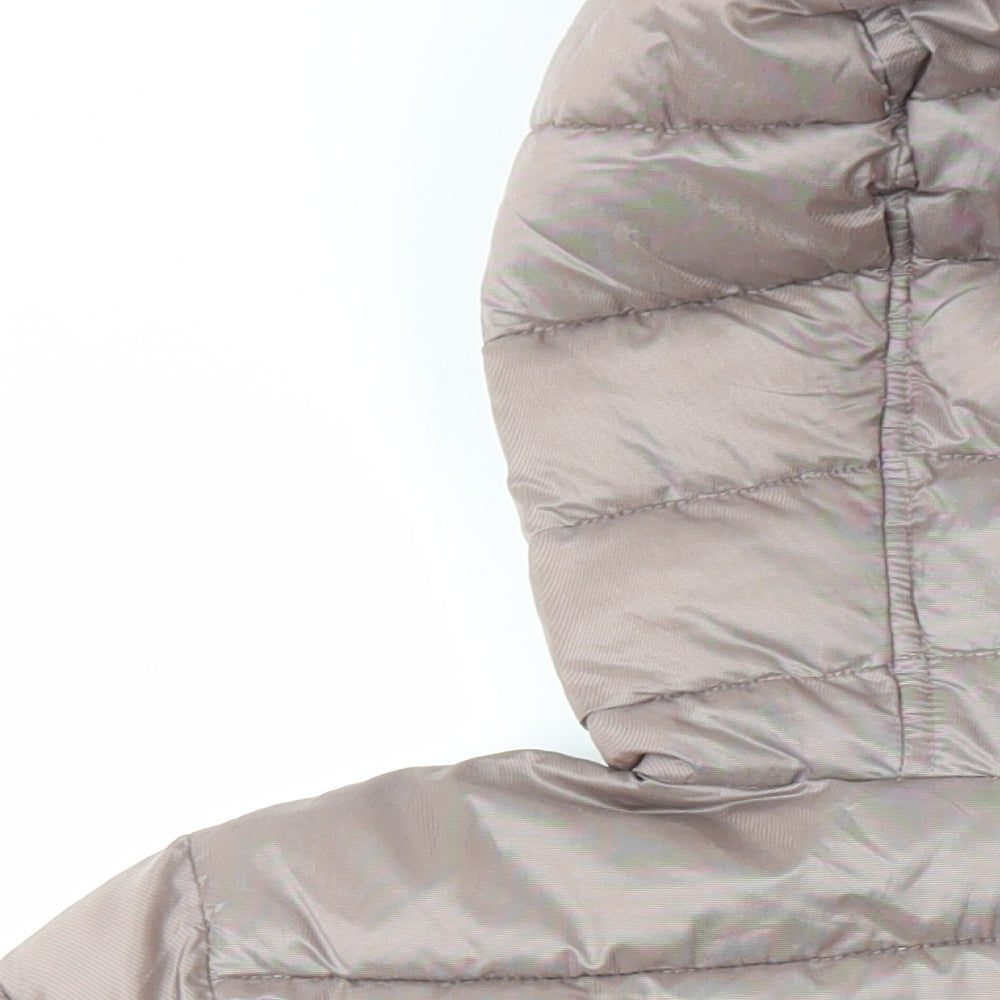 HFX Womens Brown Puffer Jacket Jacket Size XS
