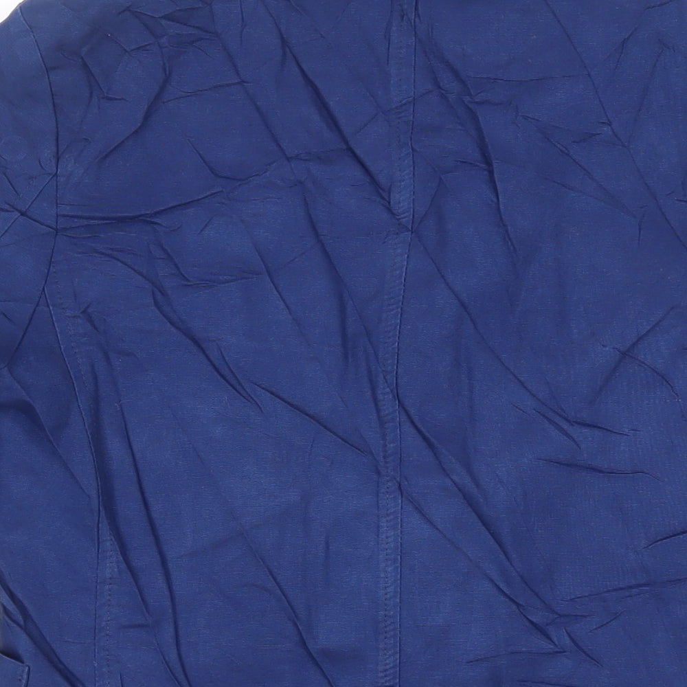 Burton Mens Blue Cotton Jacket Blazer Size 36 Regular
